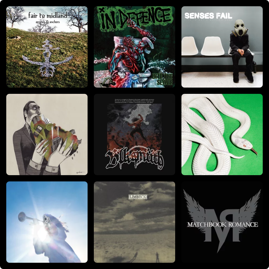 album grid for the past 30 days